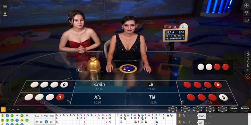 Sảnh game xóc đĩa với sự góp mặt của các dealer kubet chuyên nghiệp