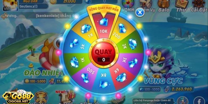 Các vật phẩm giá trị trong game bắn cá tiểu tiên cá khi tải Go88